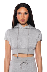 CHILL DAYS CROPPED HOODIE