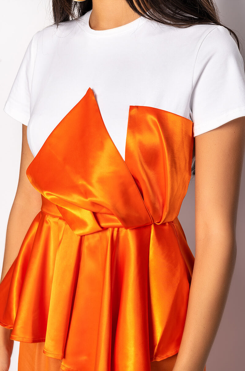 COMMIT TO IT PEPLUM TSHIRT