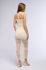 COOLEST GIRL IN TOWN MESH MIDI DRESS