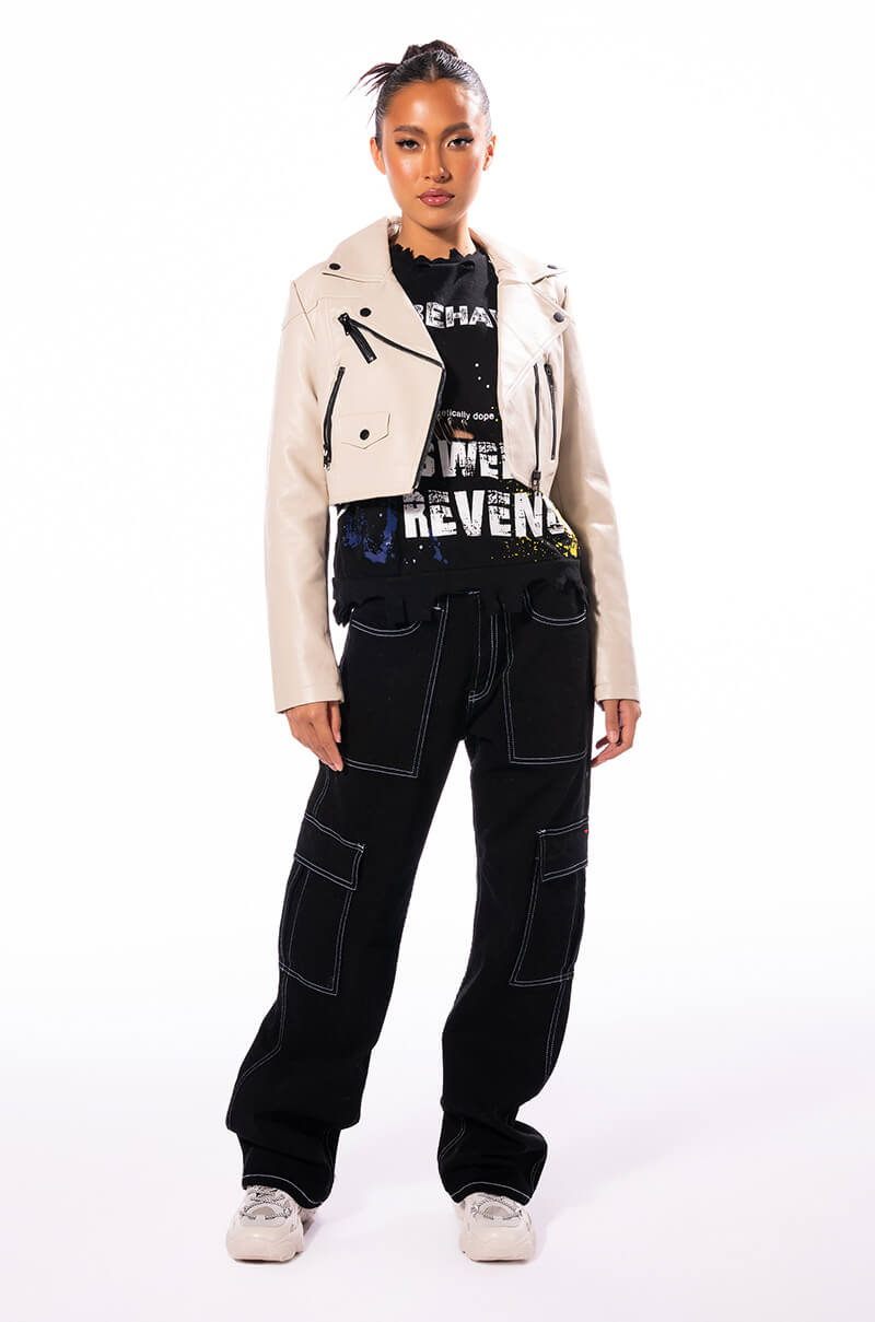 COUNT THE STARS BASIC MOTO JACKET
