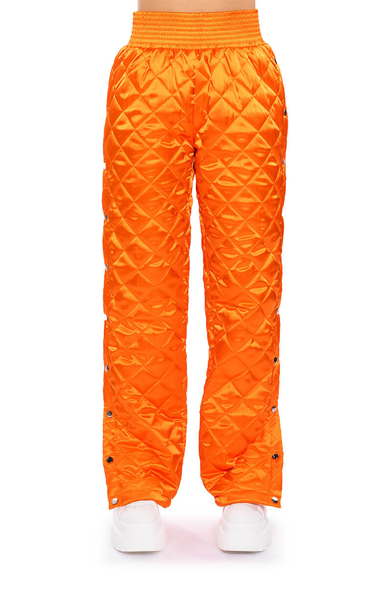 ARYA QUILTED SATIN BREAKAWAY JOGGER