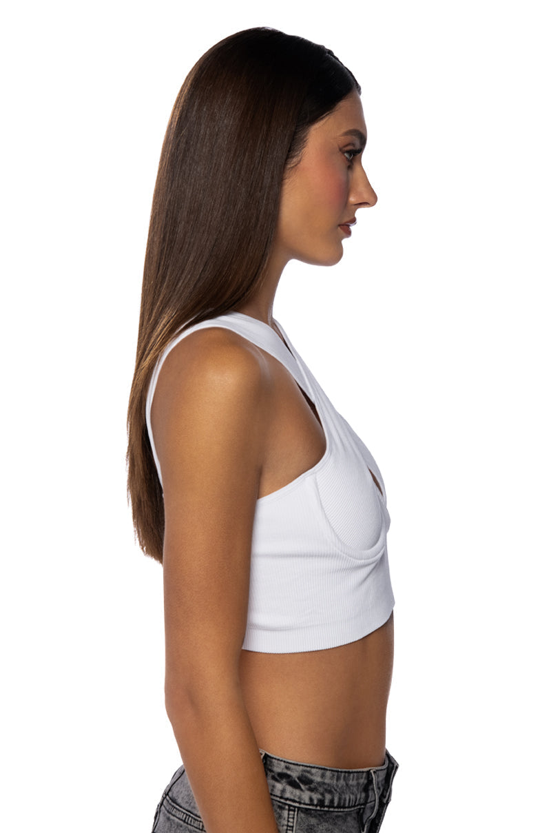 CROSS FRONT BRA TOP