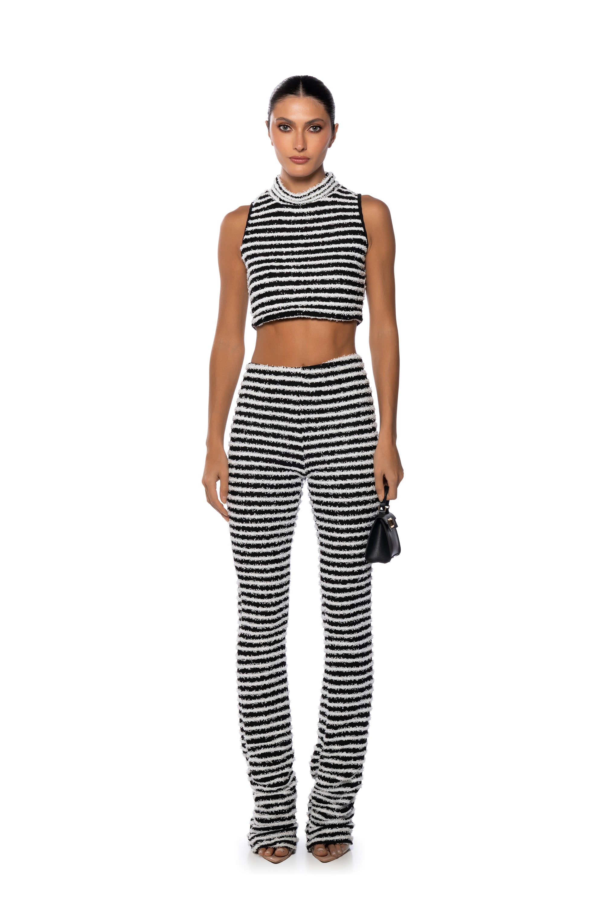 CUT HIM OFF STRIPED TANK TOP