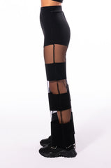 CUT TO THE CHASE MESH PANEL WIDE LEG PANT