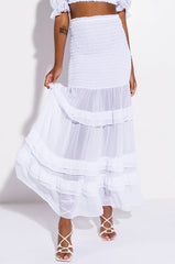 DELILAH SMOCKED MAXI SKIRT