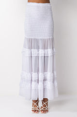 DELILAH SMOCKED MAXI SKIRT