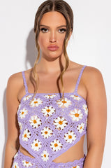 DAISY BABY CROCHET STRAPLESS TOP