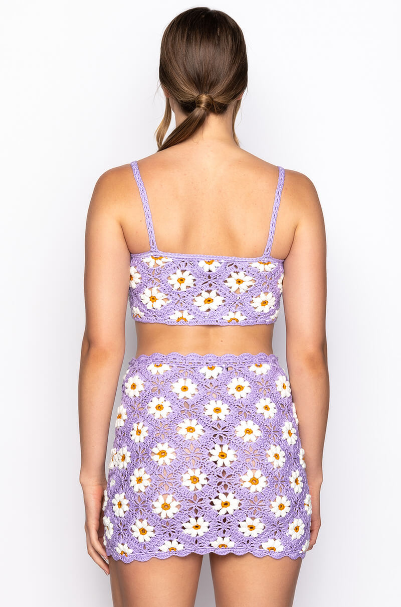 DAISY BABY CROCHET STRAPLESS TOP