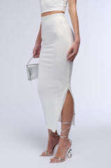 DANCE ALL NIGHT RHINESTONE STUDDED MAXI SKIRT