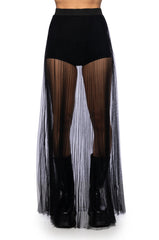 DANCING ALL NIGHT MAXI SKIRT IN BLACK