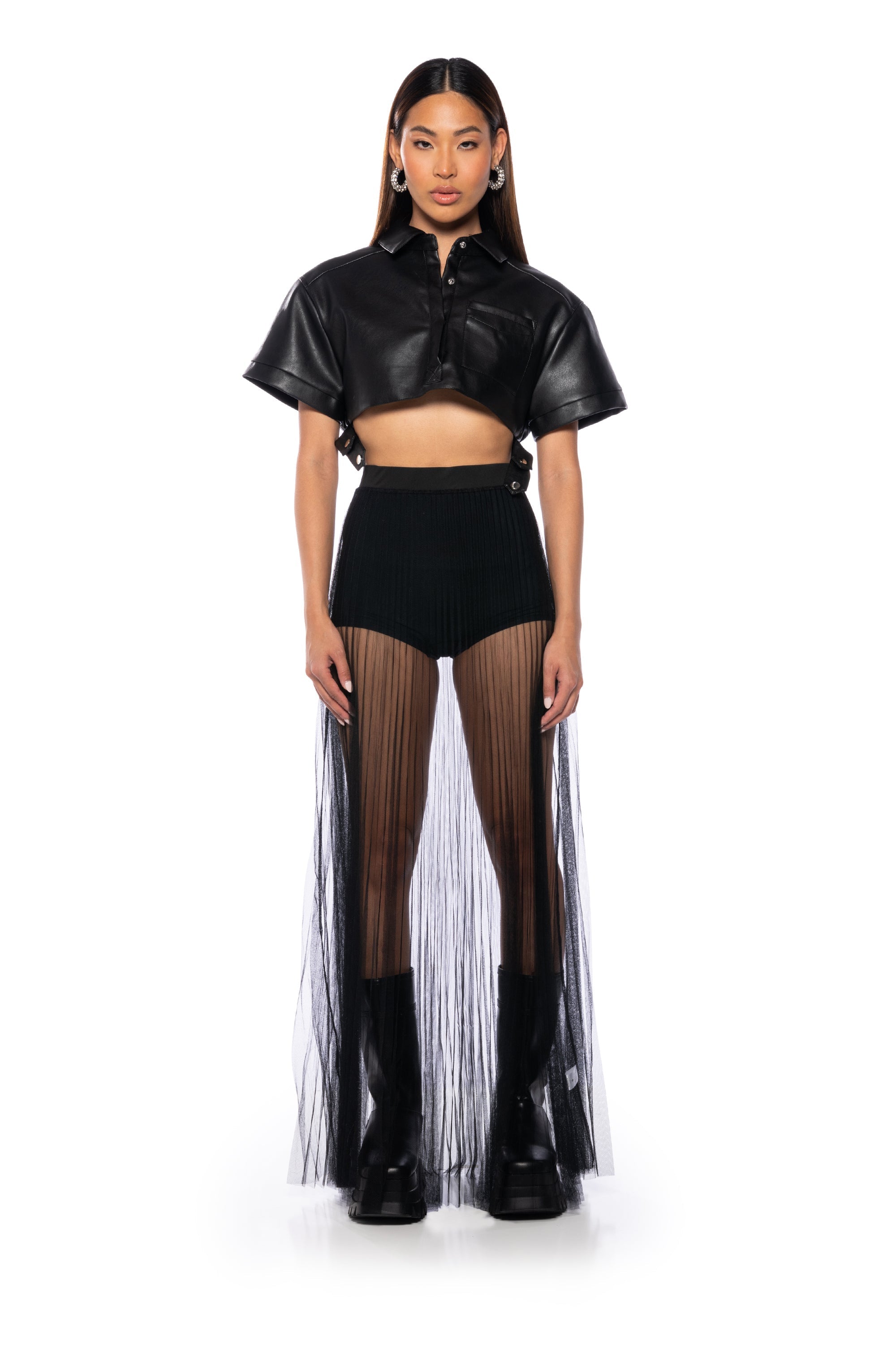 DANCING ALL NIGHT MAXI SKIRT IN BLACK