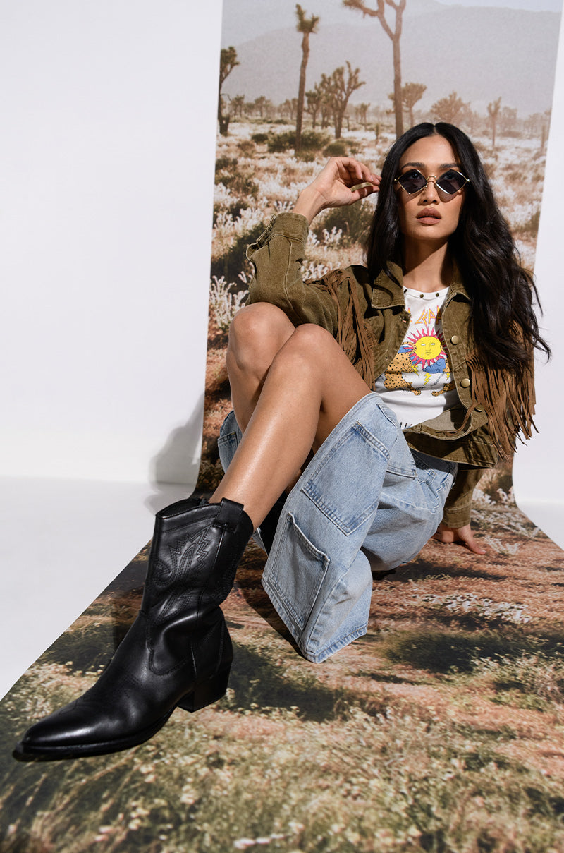DANI FRINGE DENIM JACKET