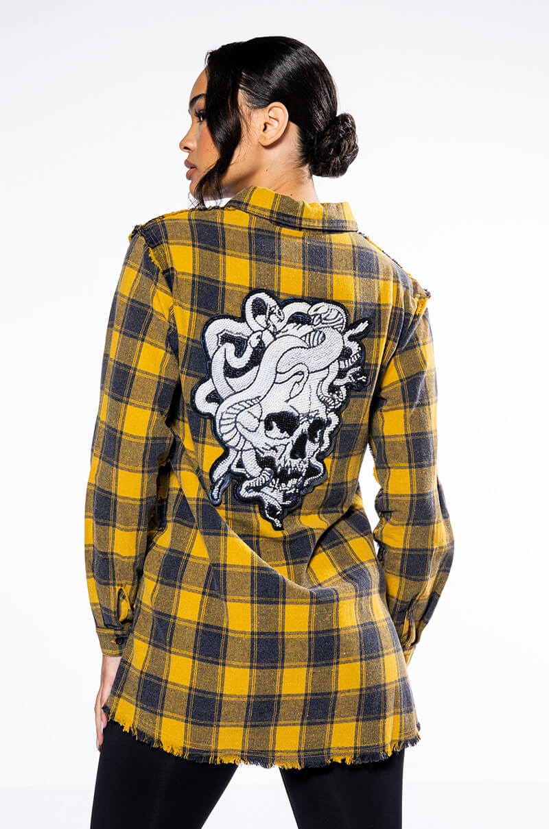 DARK FANTASY BUTTON DOWN FLANNEL