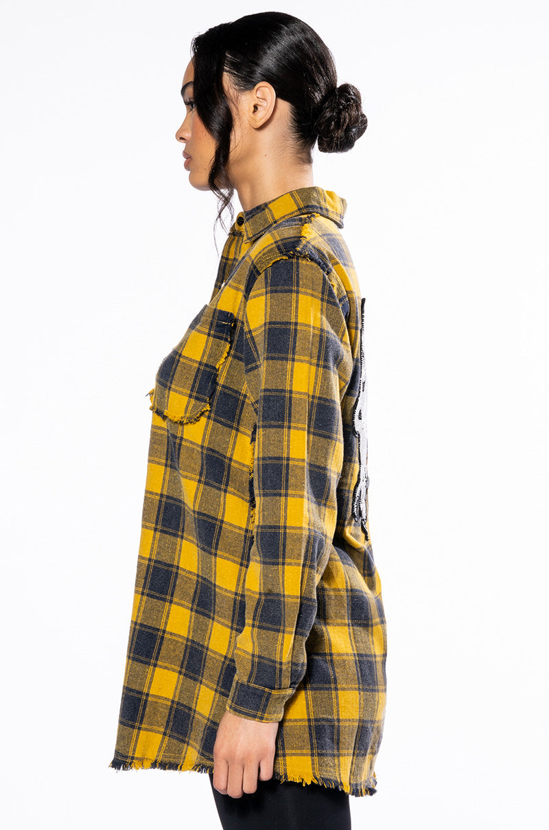 DARK FANTASY BUTTON DOWN FLANNEL