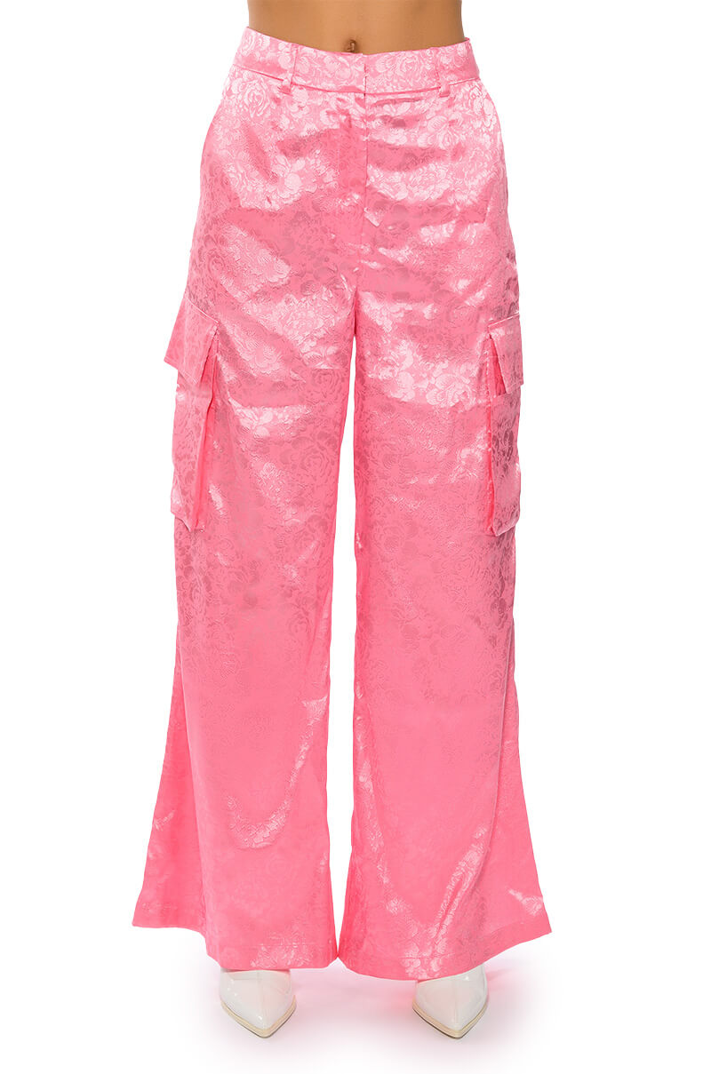 DAYDREAM SATIN FLORAL TROUSER
