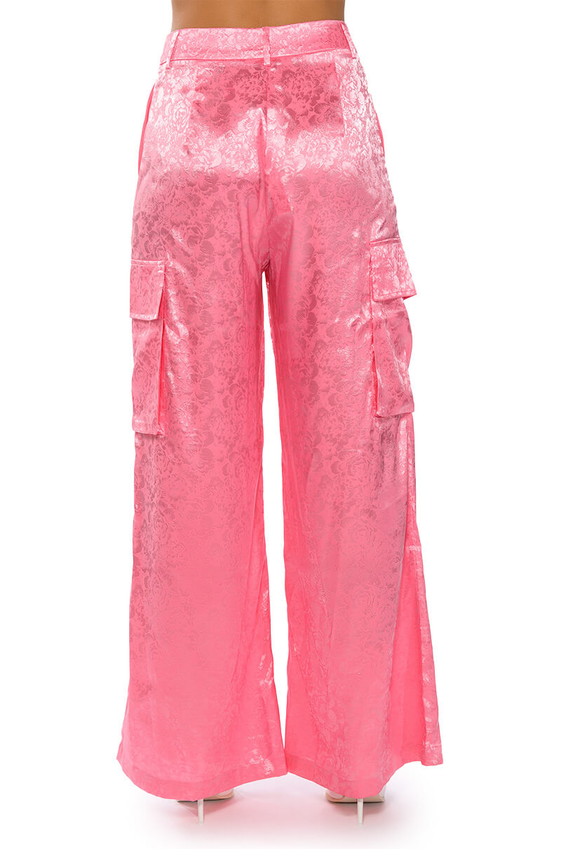 DAYDREAM SATIN FLORAL TROUSER