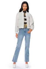 DAYTIME DRAMA TWEED BOMBER