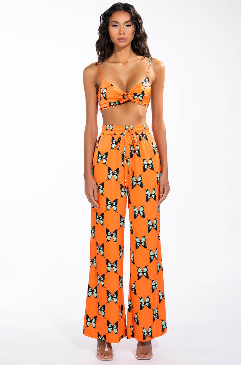 DEAR WIDE LEG PALAZZO PANTS