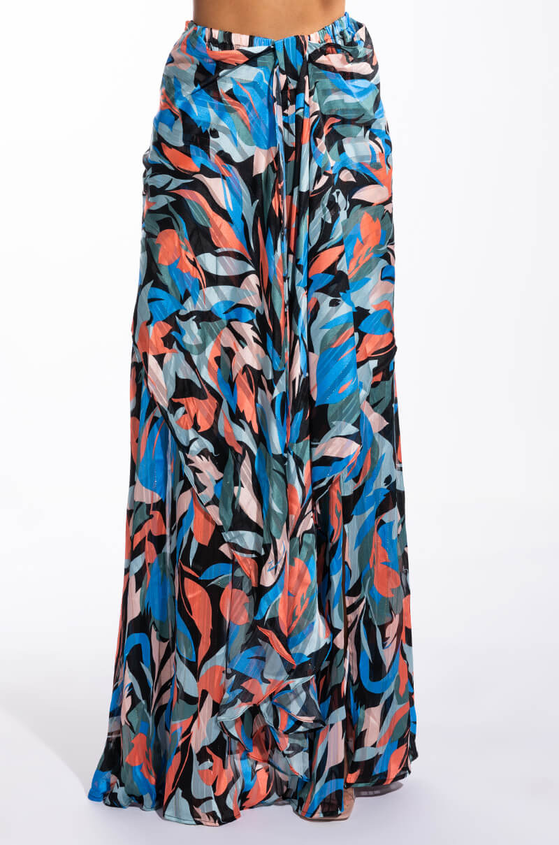 DECOMPRESS KNOT DETAIL MAXI SKIRT