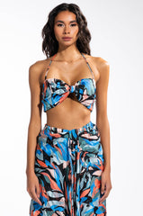DECOMPRESS KNOT FRONT CROP TOP