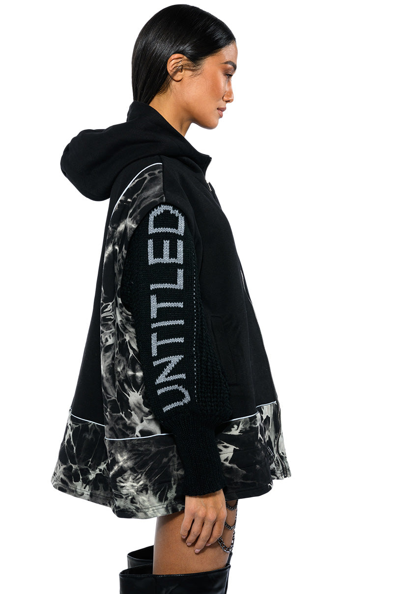 DEEP END OVERSIZED KNIT DETAILED SWEATSHIRT