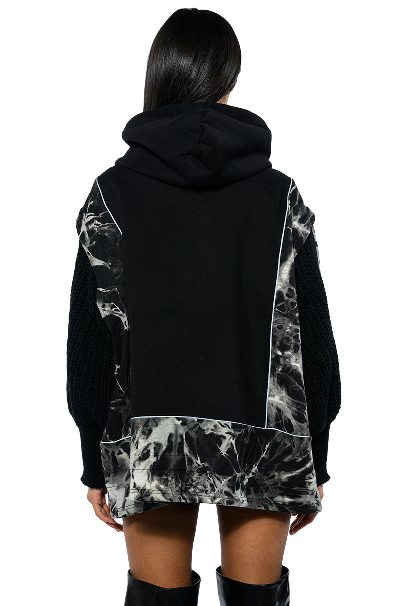 DEEP END OVERSIZED KNIT DETAILED SWEATSHIRT