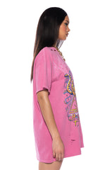 DEF LEPPARD MINERAL WASHED DRESS