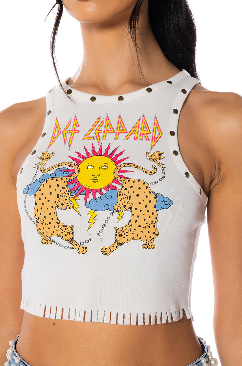 DEF LEPPARD RIBBED TANK