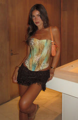 Bombshell Entrance Strapless Bustier Saltwater