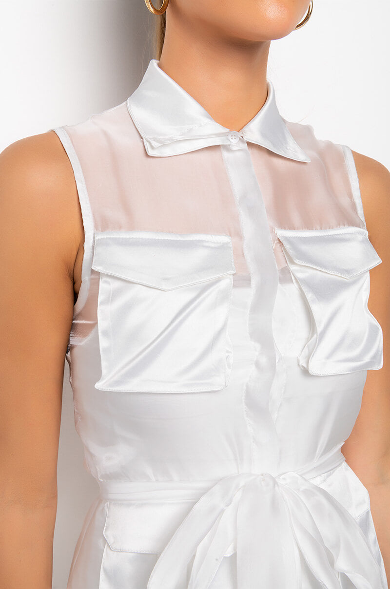 DEPARTMENT OF FASHION MESH CASUAL TRENCH