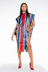 DESIRE MORE MAXI BUTTON UP BLOUSE