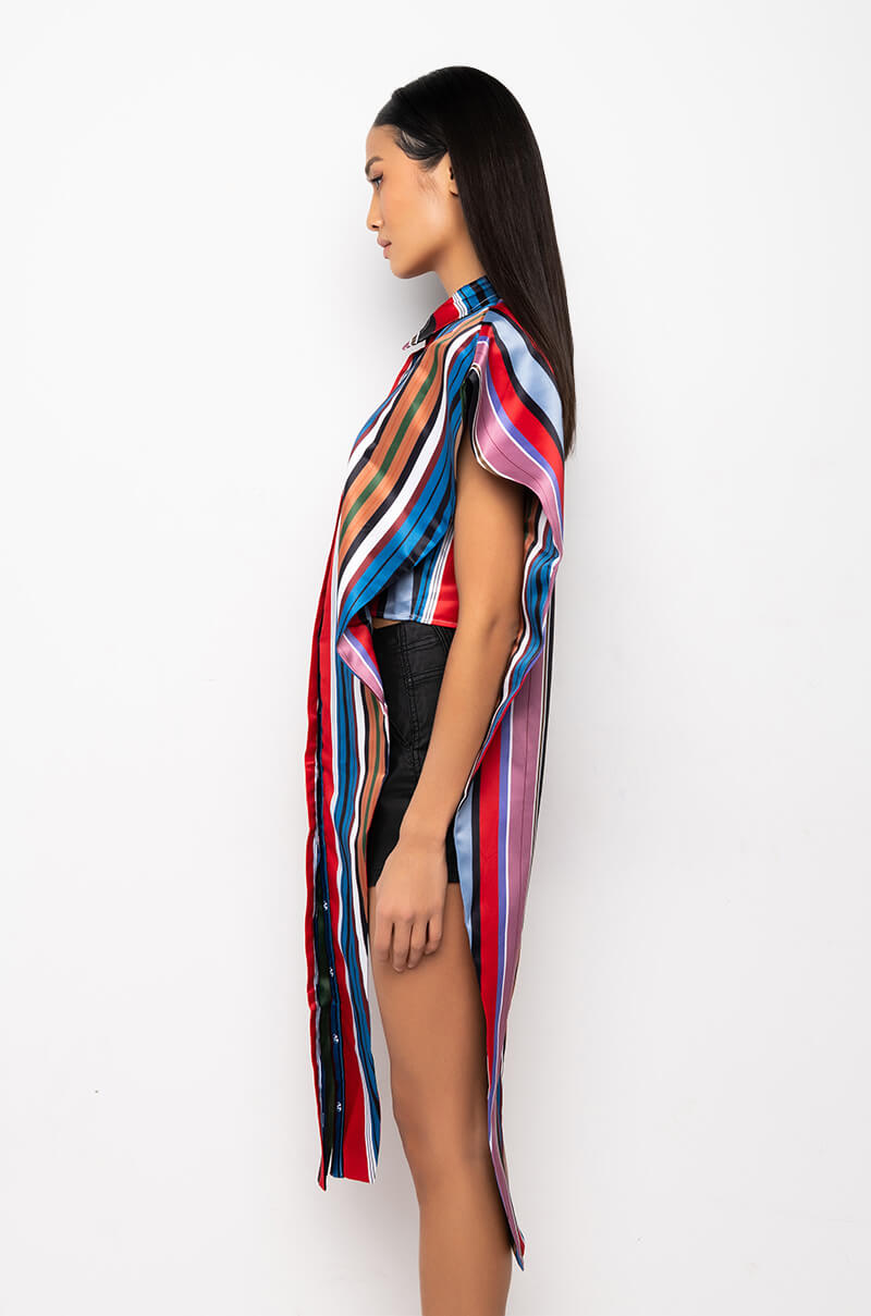 DESIRE MORE MAXI BUTTON UP BLOUSE