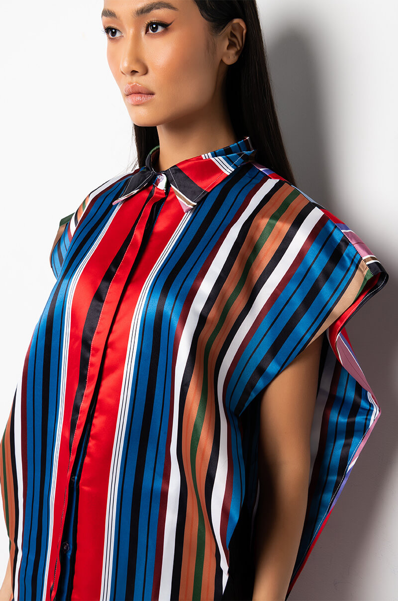DESIRE MORE MAXI BUTTON UP BLOUSE