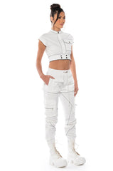 DESTINATION CROPPED CARGO TOP