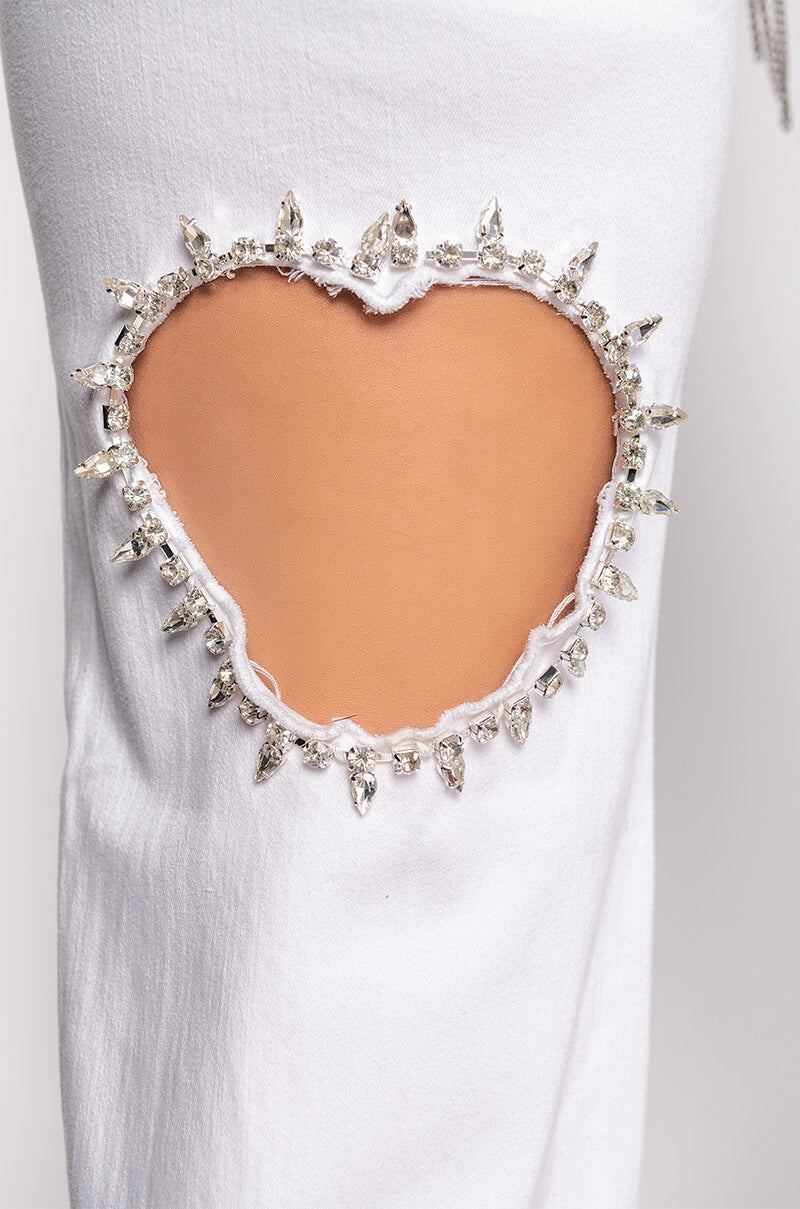 DIAMOND HEART WIDE LEG JEANS