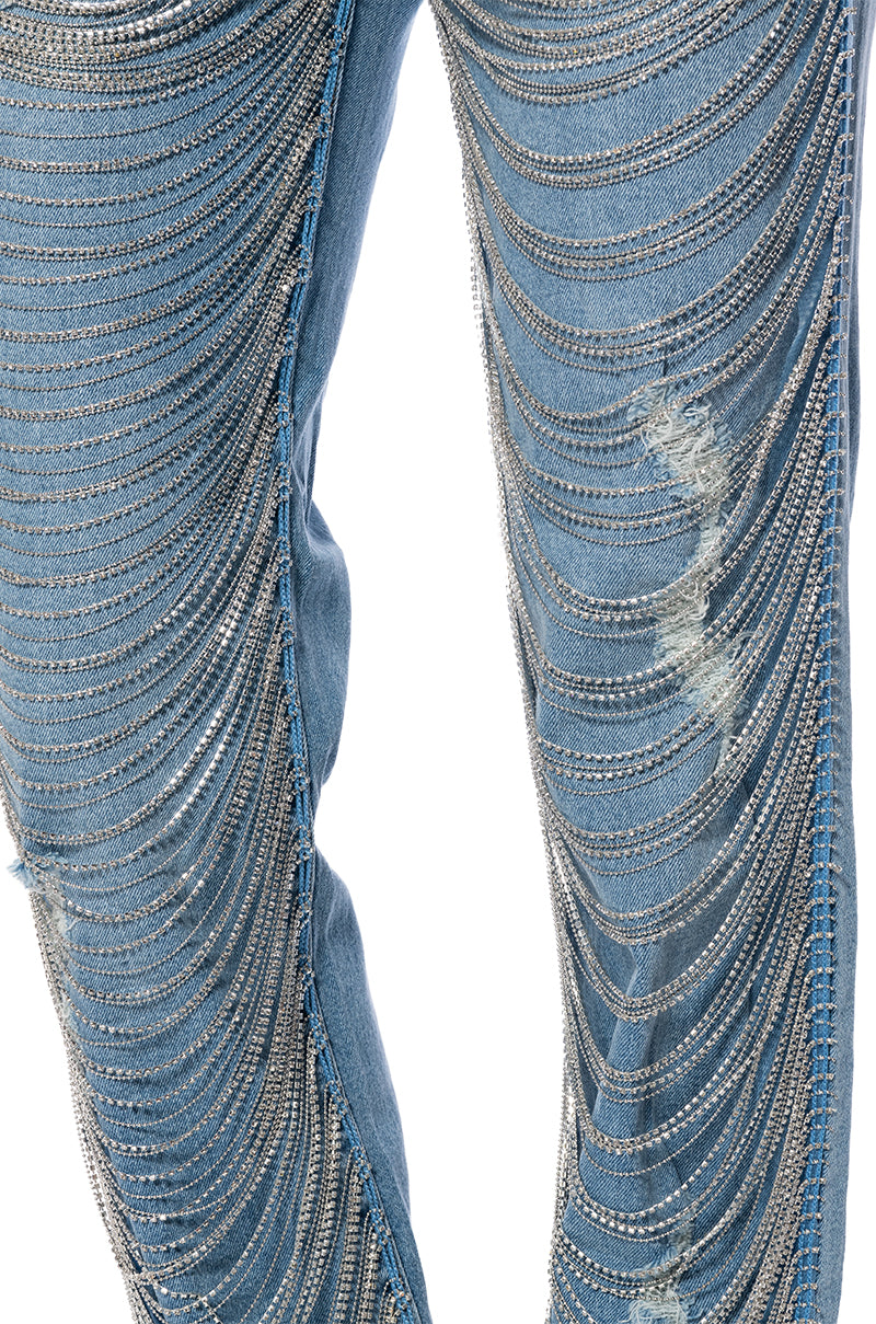 DIAMONDS ARE FOREVER STRAIGHT FIT JEANS