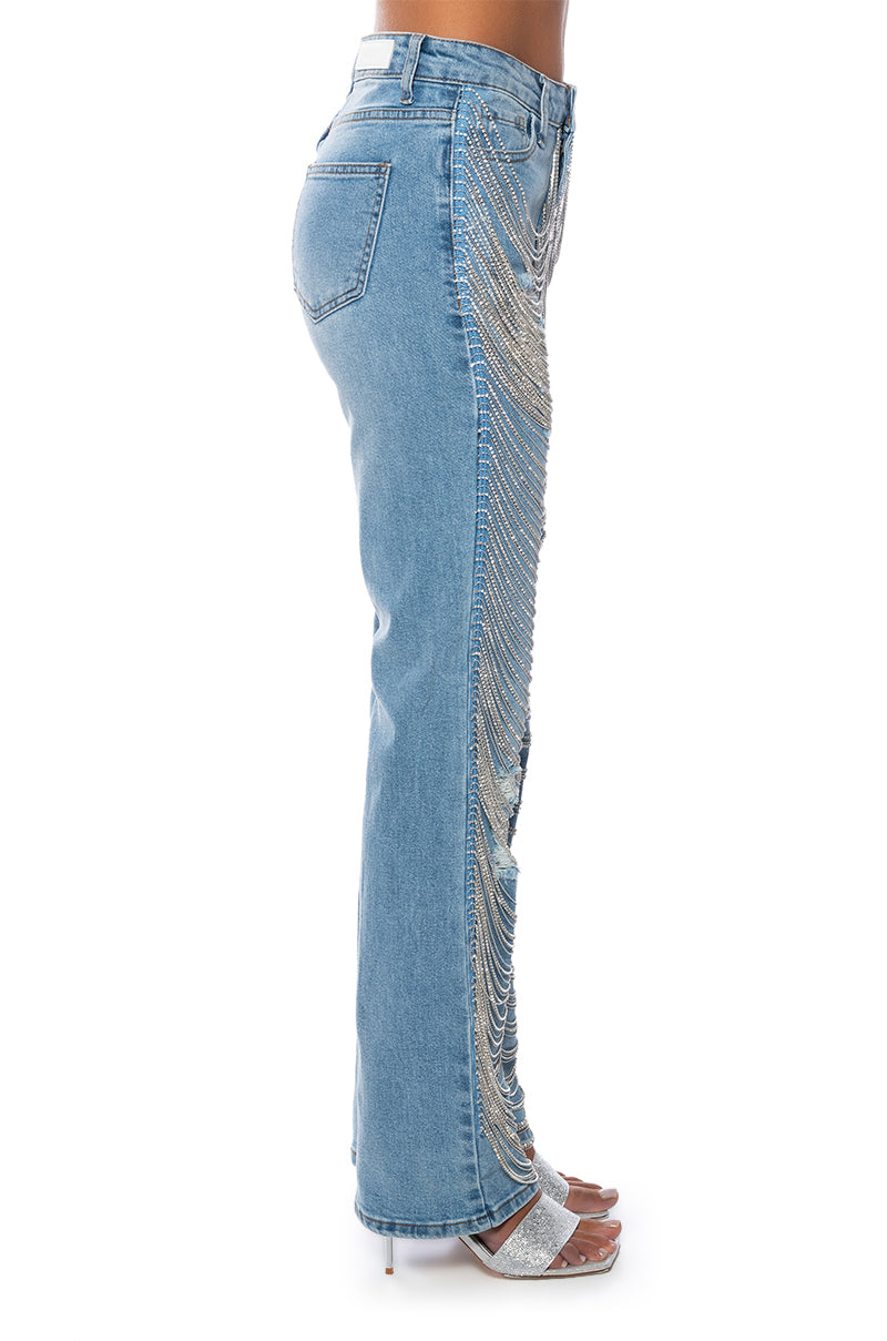 DIAMONDS ARE FOREVER STRAIGHT FIT JEANS