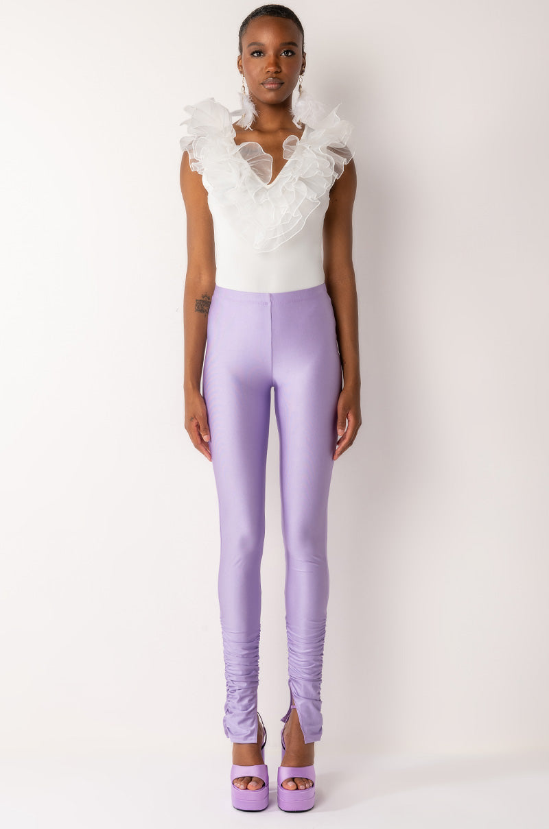ICE SCUBA RUCHED ANKLE LEGGINGS