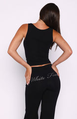 Pillow Talk Club Tank Top Black