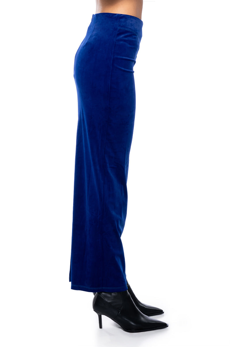 DO NO WRONG VELVET MAXI SKIRT
