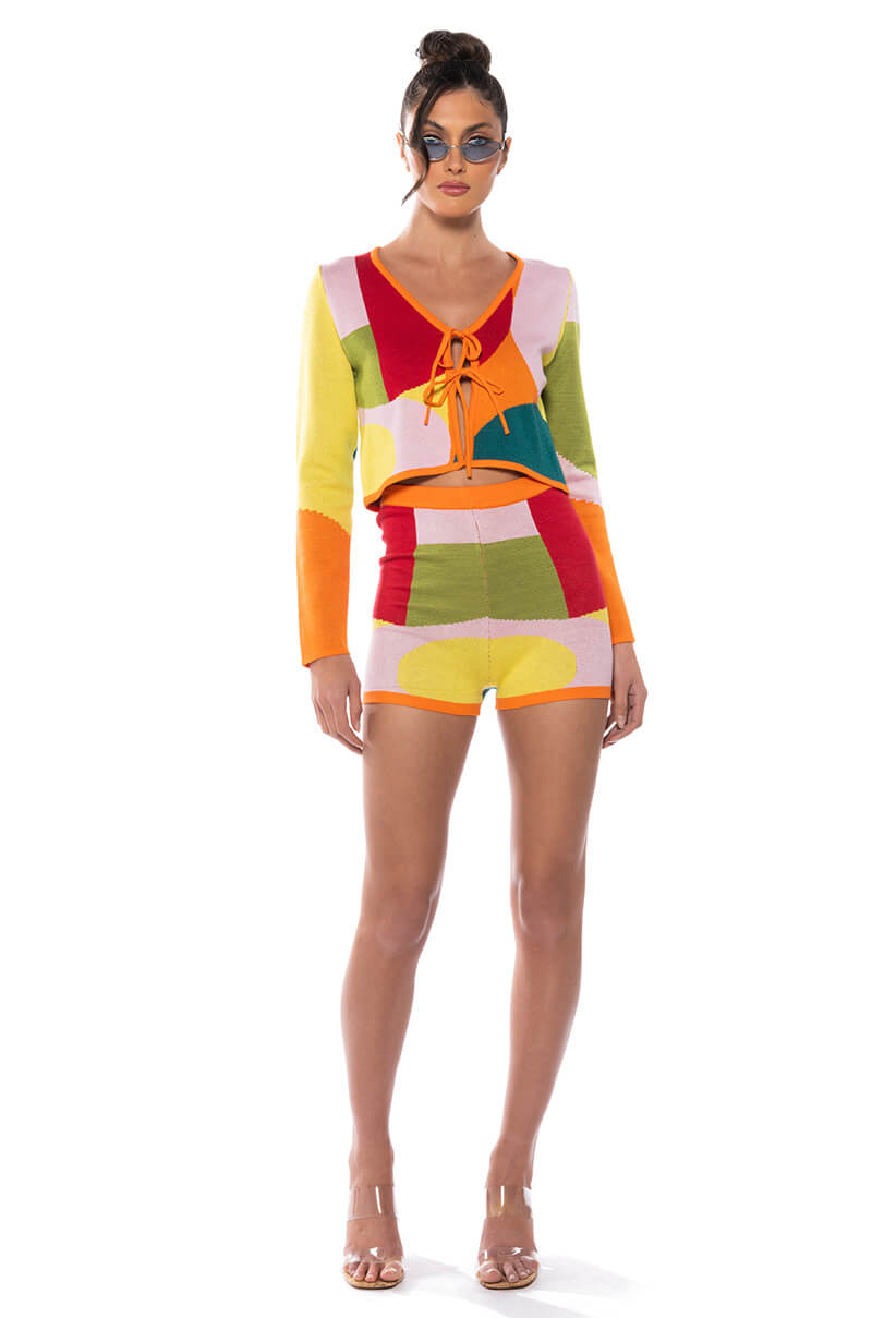 DONNA KNIT BOOTY SHORT