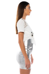 DOUBLE TAKE EMBELLISHED T SHIRT