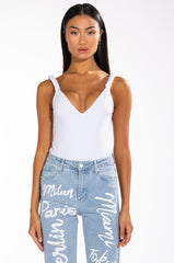 DOWNTOWN GIRL SLEEVELESS BODYSUIT