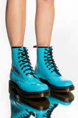 DR. MARTENS 1460 W PATENT LAMPER BOOTS