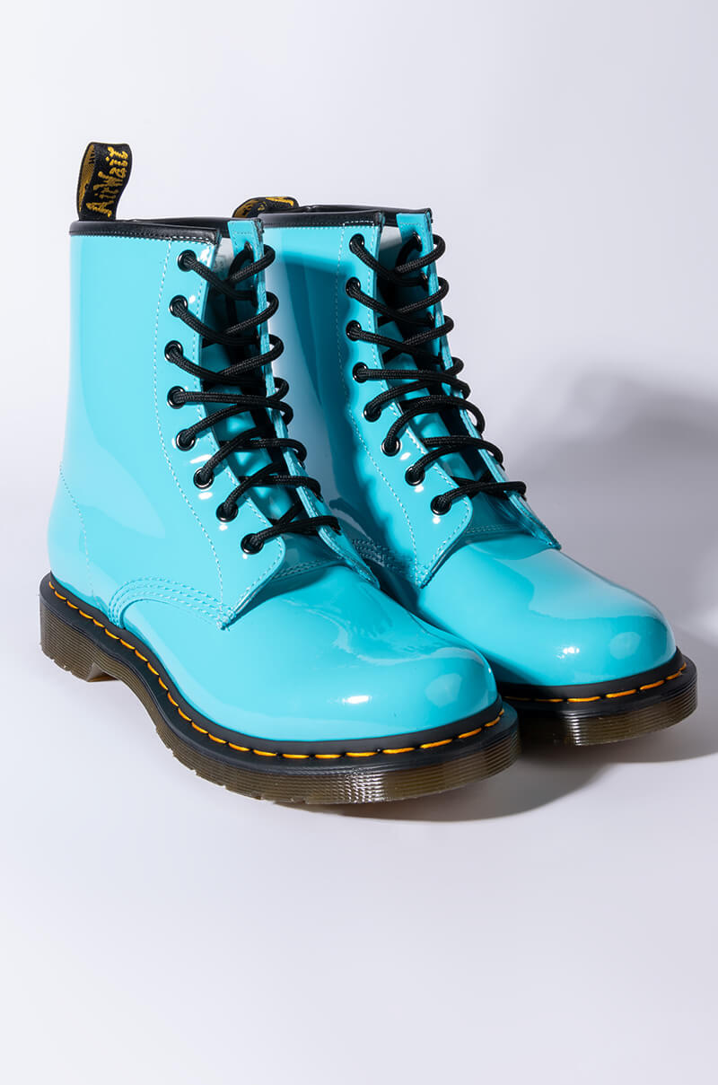 DR. MARTENS 1460 W PATENT LAMPER BOOTS