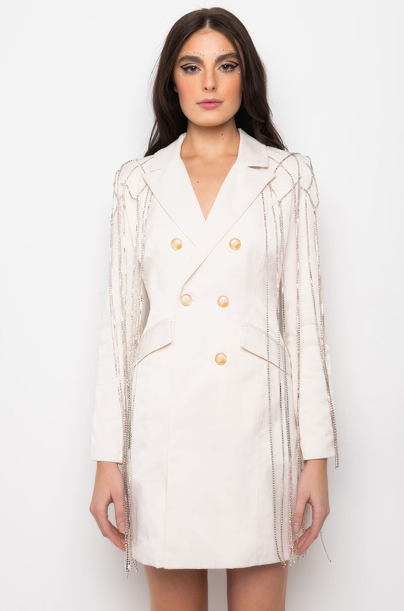 DRIPPING WITH GLITTER SPRING TRENCH