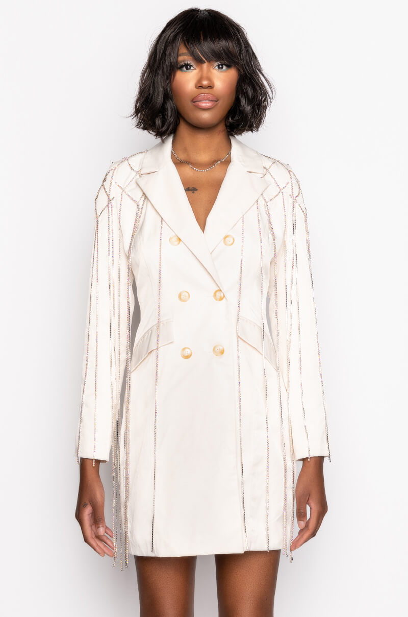 DRIPPING WITH GLITTER SPRING TRENCH