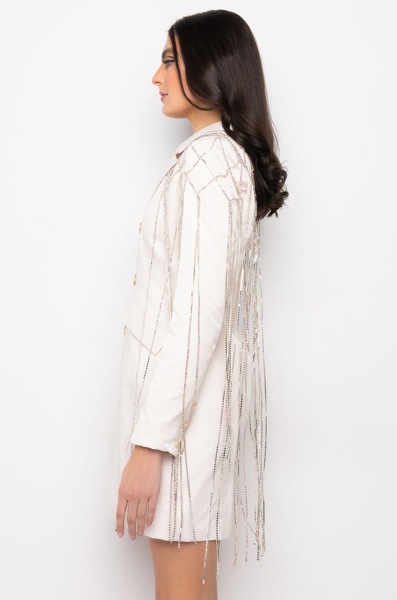 DRIPPING WITH GLITTER SPRING TRENCH