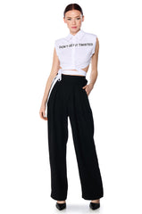 DYLAN HIGH WAISTED WIDE LEG TROUSER