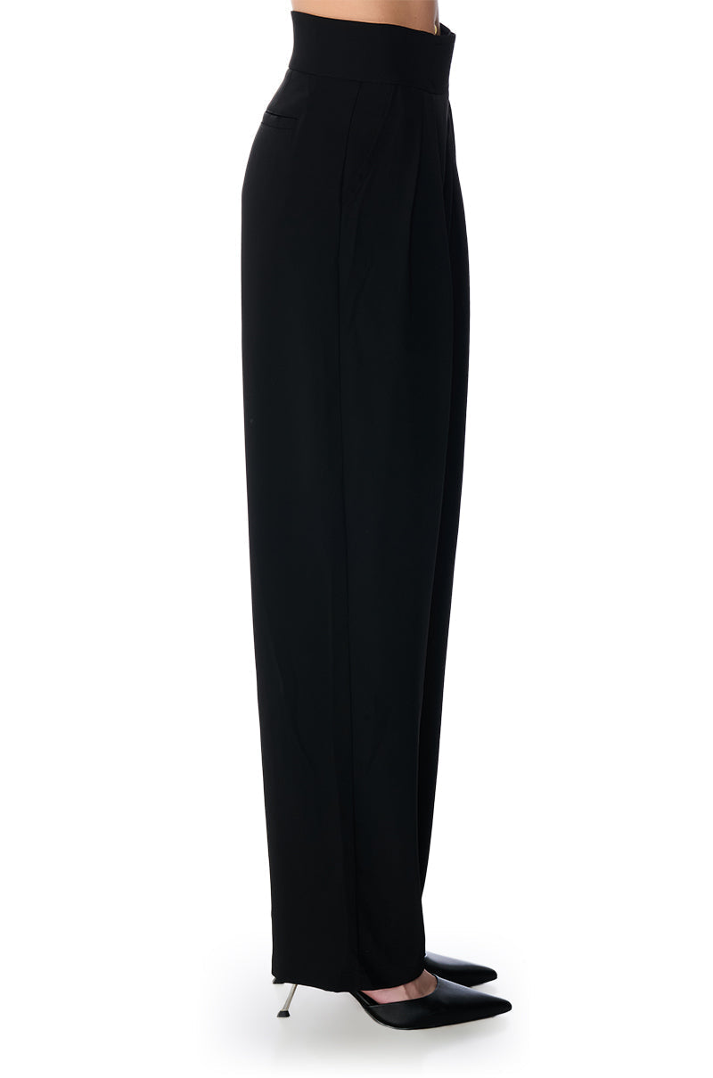 DYLAN HIGH WAISTED WIDE LEG TROUSER